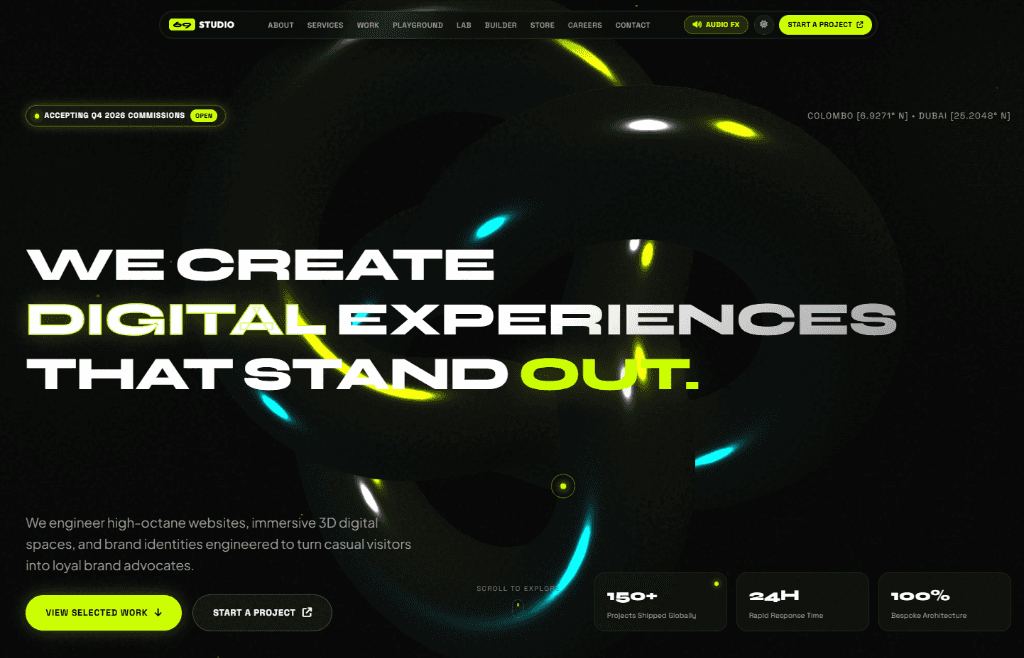 69 STUDIO Website Presentation